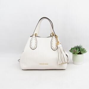 MICHAEL KORS Brooklyn Small Pebbled Leather Satchel